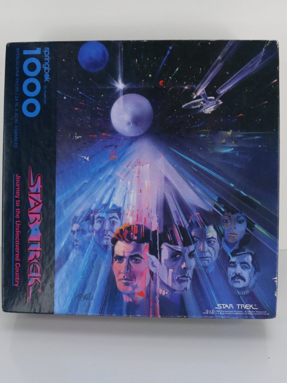 Star Trek 1000 Piece Puzzle * 1991 * 2 Pieces Missing * Undiscovered Country